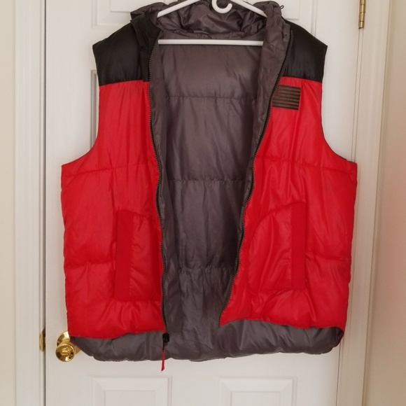 Very Nice Roc A Wear Reversible Vest With Hoodie - Picture 7 of 8